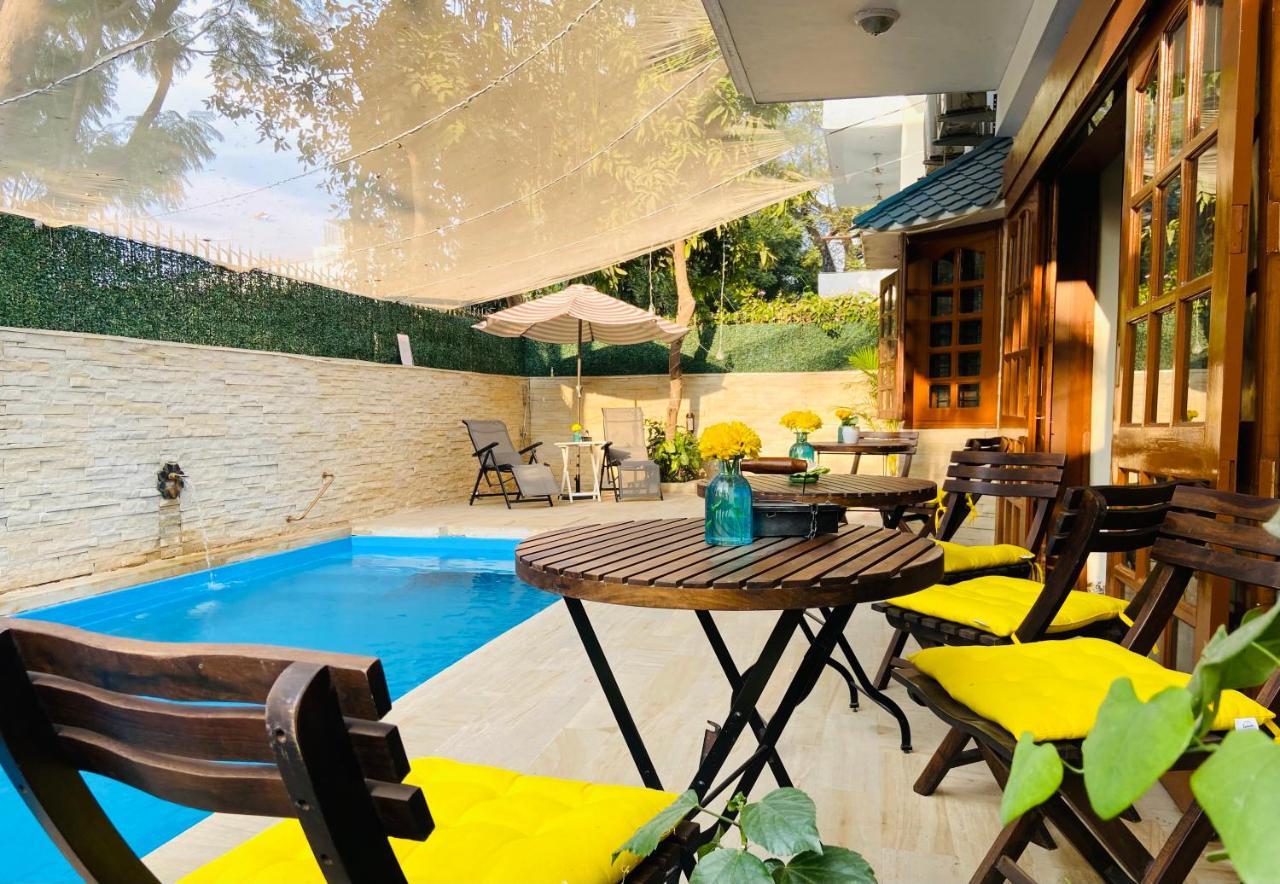 Roshani Pool Villa Gurgaon - 7BR #PrivatePool #Villa #Bungalow #Garden #Staycation Exteriör bild